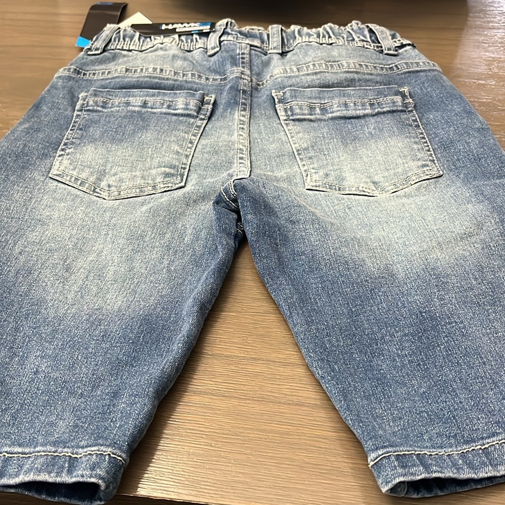NWT! HAWK boy’s Blue Denim Flex Shorts. 10/12 - Picture 9 of 10